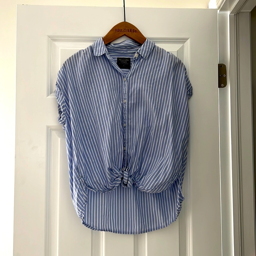 Abercrombie and Fitch, tie front button down.